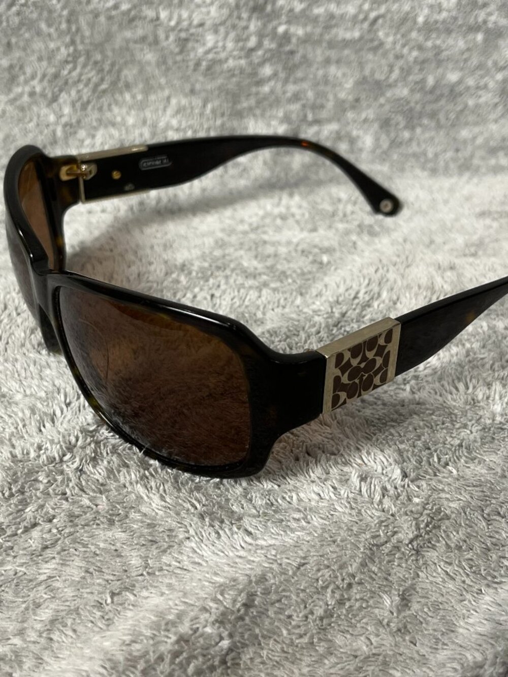 coach nina sunglasses black 494 color 215 logo sides